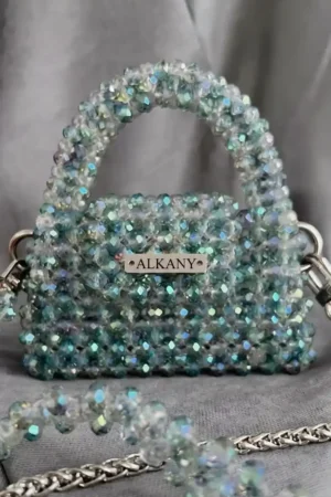 Bolso Murano verde azulado